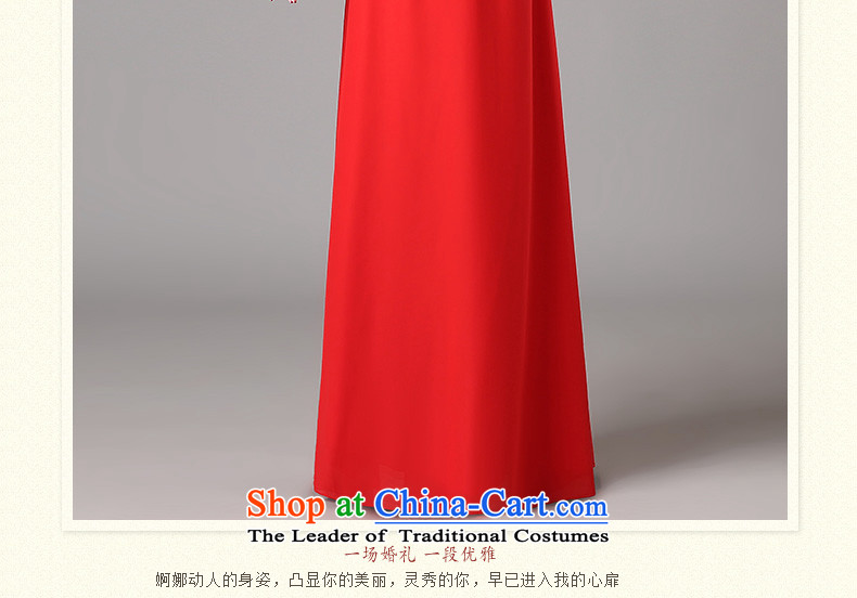 Tslyzm marriages cheongsam collar Chinese bows services 2015 autumn and winter new graphics thin long-sleeved red Sau San cheongsam dress RED M picture, prices, brand platters! The elections are supplied in the national character of distribution, so action, buy now enjoy more preferential! As soon as possible.