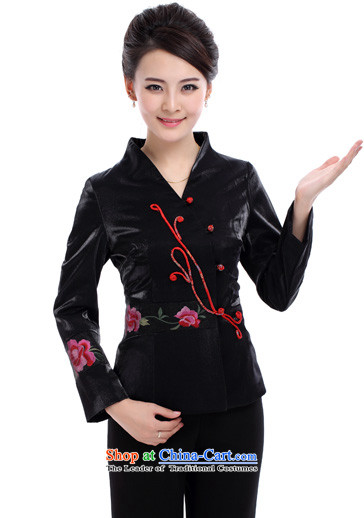 The Black Butterfly Hotel autumn and winter coats vocational resident tea master Sau San Tong restaurant staff services (black shirts) XXXL picture, prices, brand platters! The elections are supplied in the national character of distribution, so action, buy now enjoy more preferential! As soon as possible.