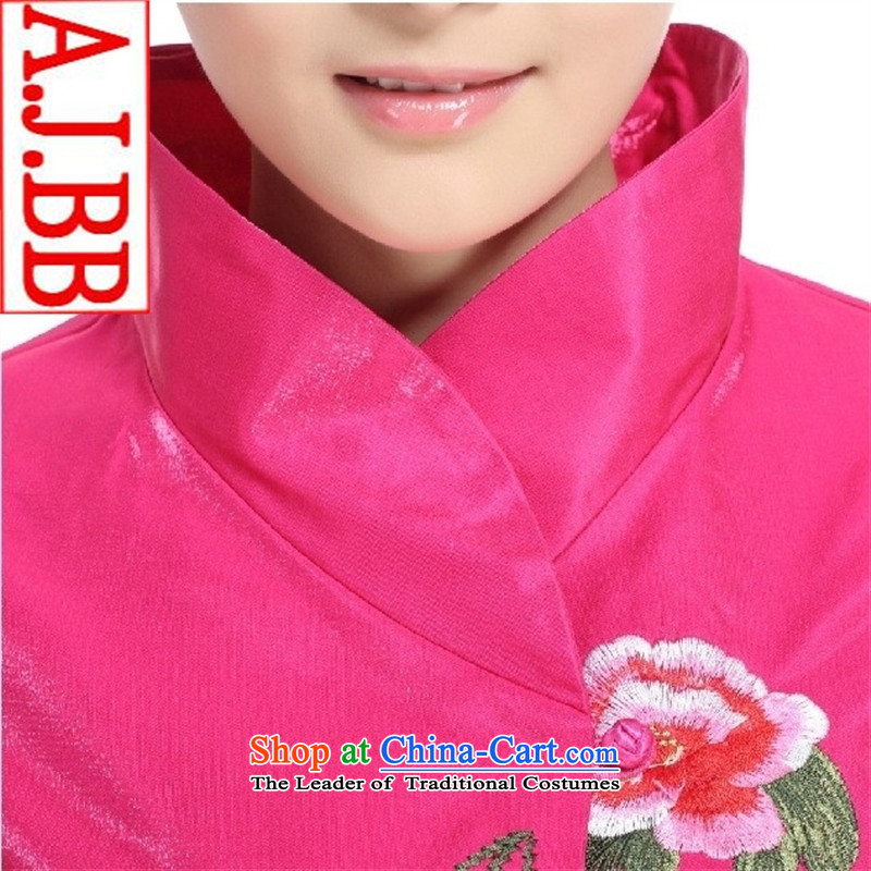 The reception of the hotel Black Butterfly Welcome Reception dress teahouse arts classical Tang autumn and winter red (long-sleeved shirts) L,A.J.BB,,, shopping on the Internet