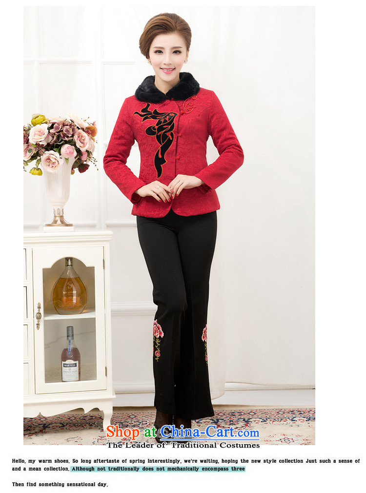 Long-sleeved black butterfly autumn and winter female hotel reception cashiers uniforms tea house art Tang red shirts) (XL Photo, prices, brand platters! The elections are supplied in the national character of distribution, so action, buy now enjoy more preferential! As soon as possible.