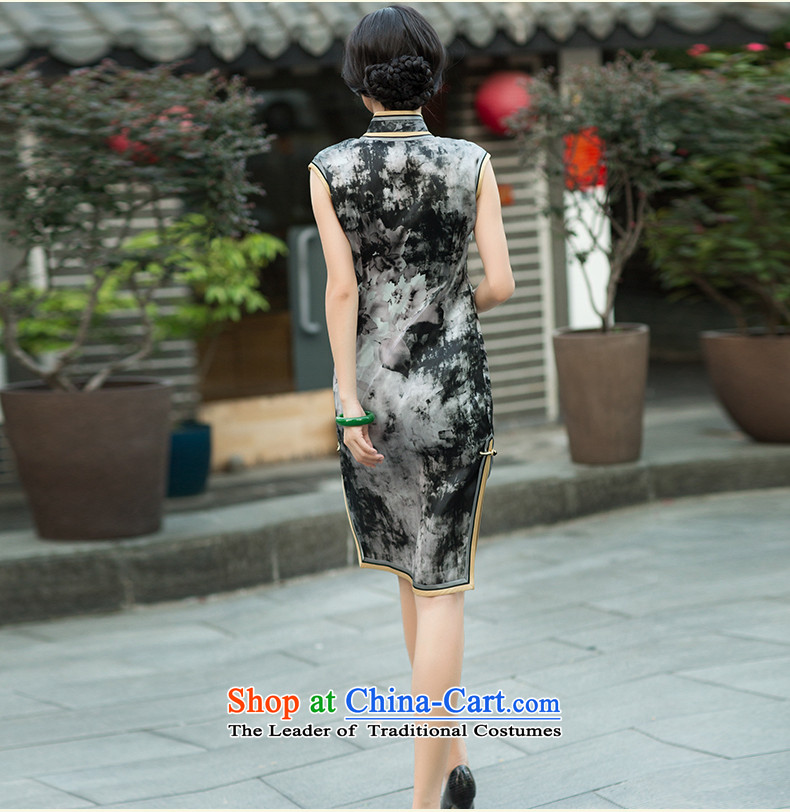 Chinese classic 2015 Autumn load ethnic Chinese silk the improvement of even the shoulder cheongsam dress suit XXXL Ms. retro Sau San Picture, prices, brand platters! The elections are supplied in the national character of distribution, so action, buy now enjoy more preferential! As soon as possible.