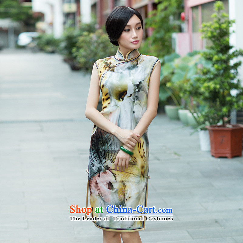 China Silk Euro-classic root yarn, stylish cheongsam dress decorated in video thin autumn improved classy Suit M, China Ethnic Classic (HUAZUJINGDIAN) , , , shopping on the Internet