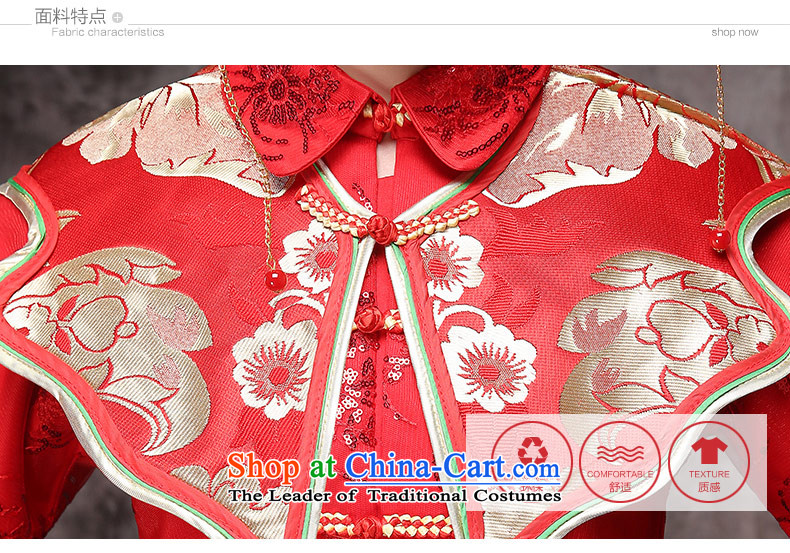 Sau Wo Service bridal dresses Chinese wedding dress autumn 2015 new bows to sepia cheongsam dress longfeng use red L picture, prices, brand platters! The elections are supplied in the national character of distribution, so action, buy now enjoy more preferential! As soon as possible.