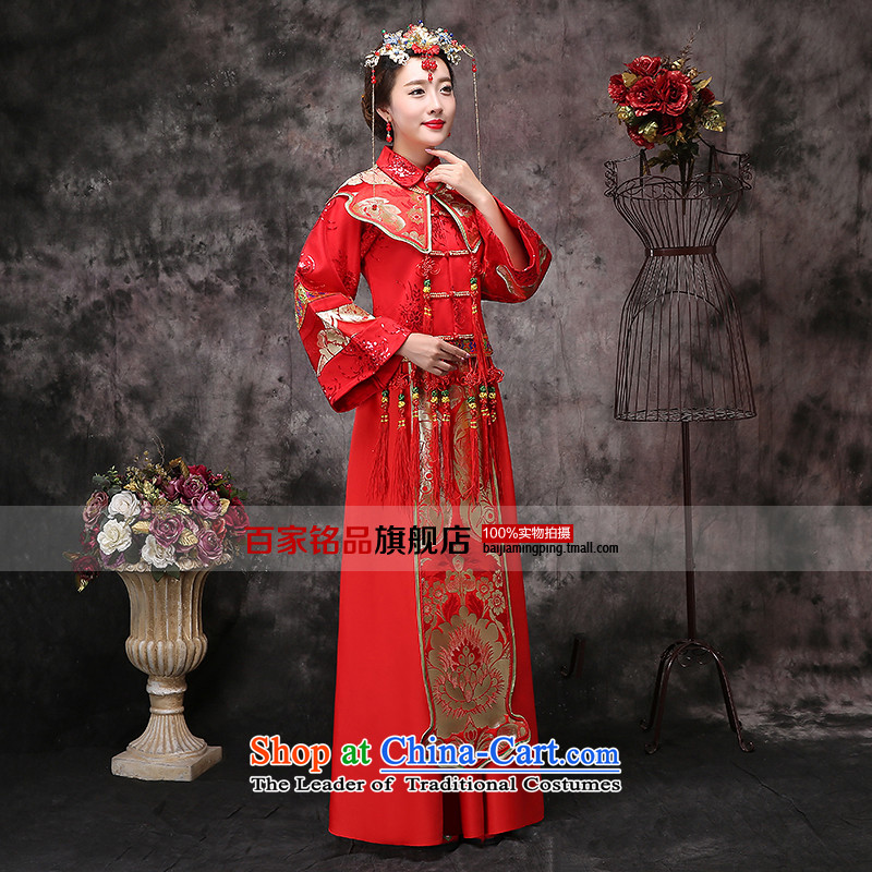 Sau Wo Service bridal dresses Chinese wedding dress autumn 2015 new bows to sepia cheongsam dress longfeng use red L picture, prices, brand platters! The elections are supplied in the national character of distribution, so action, buy now enjoy more preferential! As soon as possible.