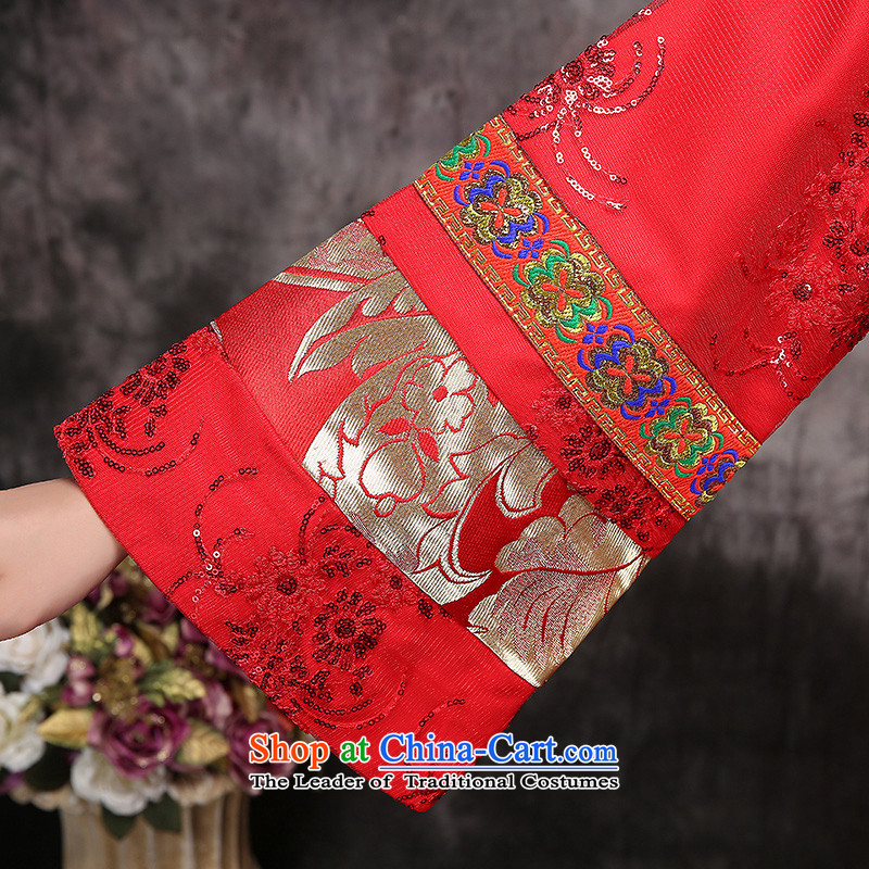 Sau Wo Service bridal dresses Chinese wedding dress autumn 2015 new bows to sepia cheongsam dress longfeng use red , L, hundreds of Ming products , , , shopping on the Internet