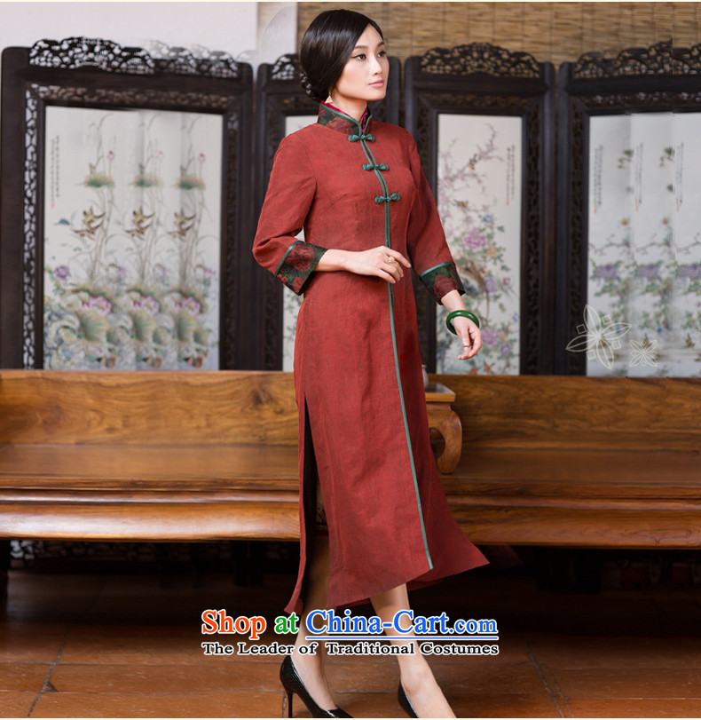 Chinese classic 2015 Autumn load-tang gown, with improved China wind cheongsam silk incense cloud yarn long jacket, suit XL Photo, prices, brand platters! The elections are supplied in the national character of distribution, so action, buy now enjoy more preferential! As soon as possible.