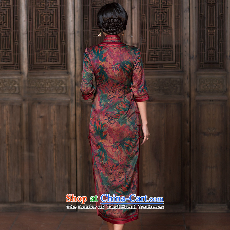 Chinese Classic autumn stylish improvements Serb daily silk yarn in the cloud of incense sleeve length of Qipao Chinese antique dresses suit - pre-sale 15 days , M, China Ethnic Classic (HUAZUJINGDIAN) , , , shopping on the Internet