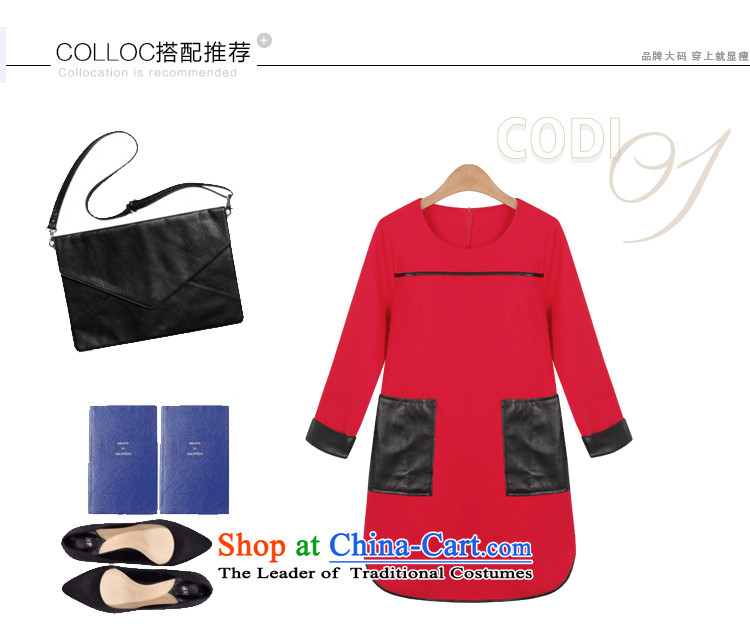 Deloitte Touche Tohmatsu sunny large Europe 2015 Shop Women thick MM autumn and winter celebration for the new red leather loose video thin spell of the forklift truck with red XXXL picture, prices, brand platters! The elections are supplied in the national character of distribution, so action, buy now enjoy more preferential! As soon as possible.