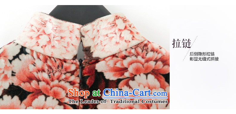 Wood, an improved retro qipao really fall inside the new skirt velvet video thin qipao short of Sau San half sleeve female 11630 08 coffee-colored L picture, prices, brand platters! The elections are supplied in the national character of distribution, so action, buy now enjoy more preferential! As soon as possible.