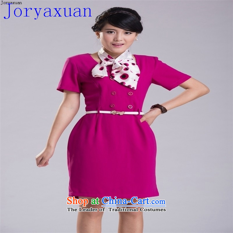 Deloitte Touche Tohmatsu New Shop fine attire temperament Sau San short-sleeved dresses and beautician clothing package consultants white , L-ya Xuan (joryaxuan) , , , shopping on the Internet
