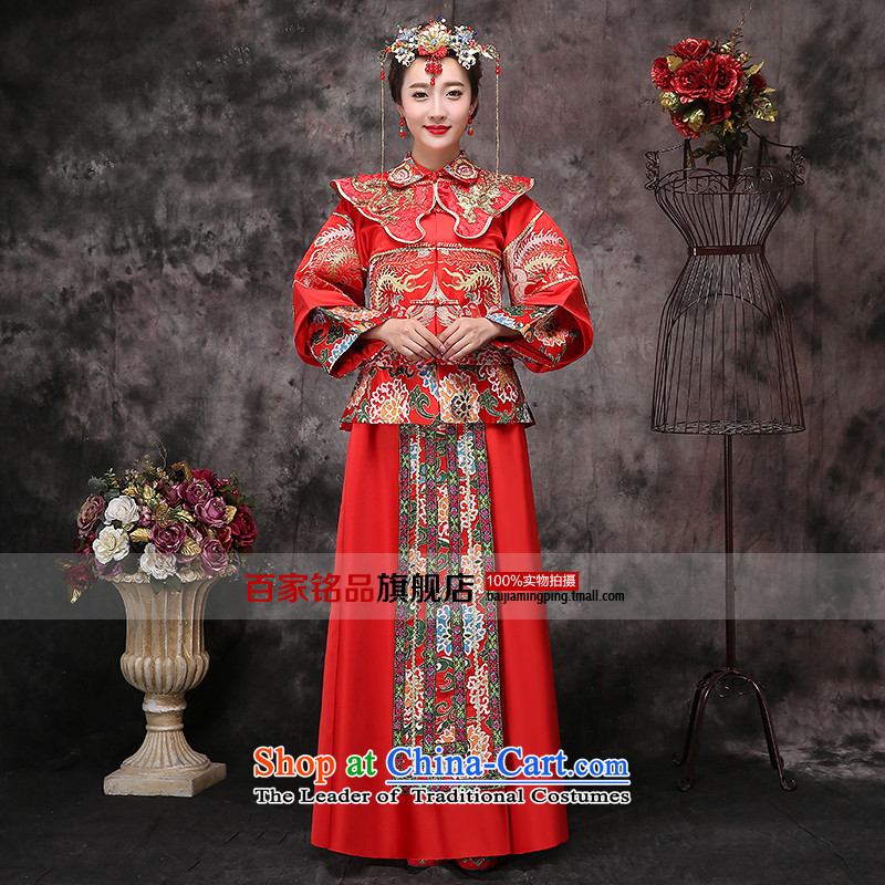 2015 New Sau Wo serving Chinese style wedding dresses-soo drink service bridal kimono gets married Yi Feng use red autumn S picture, prices, brand platters! The elections are supplied in the national character of distribution, so action, buy now enjoy more preferential! As soon as possible.