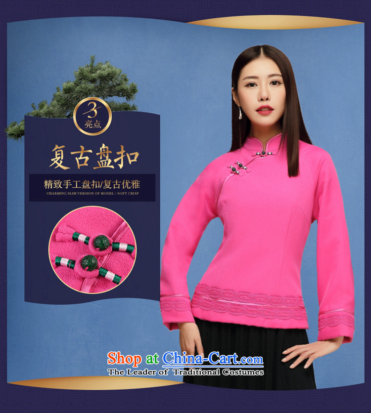 Tang Tang Dynasty Ramadan No. female 2015 autumn wind long-sleeved improvements with national qipao shirt by red XXL picture, prices, brand platters! The elections are supplied in the national character of distribution, so action, buy now enjoy more preferential! As soon as possible.