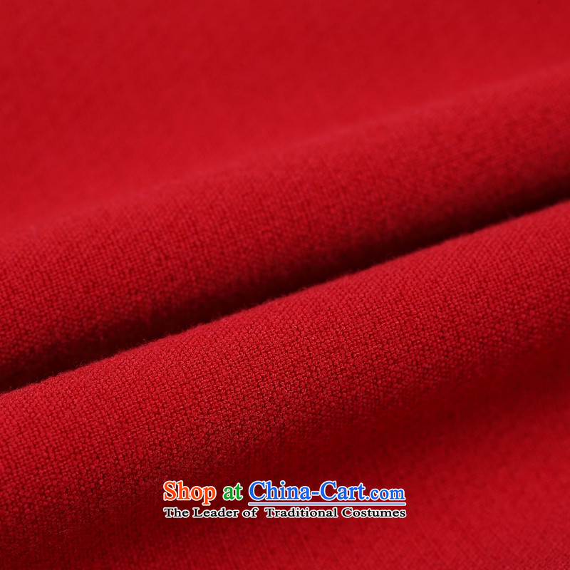 No. of Ramadan Tang Dynasty Ms. Tang Chiu-loaded Han-improved China wind long-sleeved shirt qipao retro red S products Tang Ramadan , , , shopping on the Internet