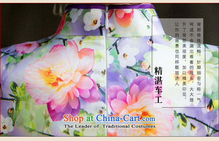 The first director of the cross-sa 2015 Autumn replacing qipao cheongsam dress new stylish improvement) Ms. cuff improved cheongsam dress SZ3C011 light purple S picture, prices, brand platters! The elections are supplied in the national character of distribution, so action, buy now enjoy more preferential! As soon as possible.