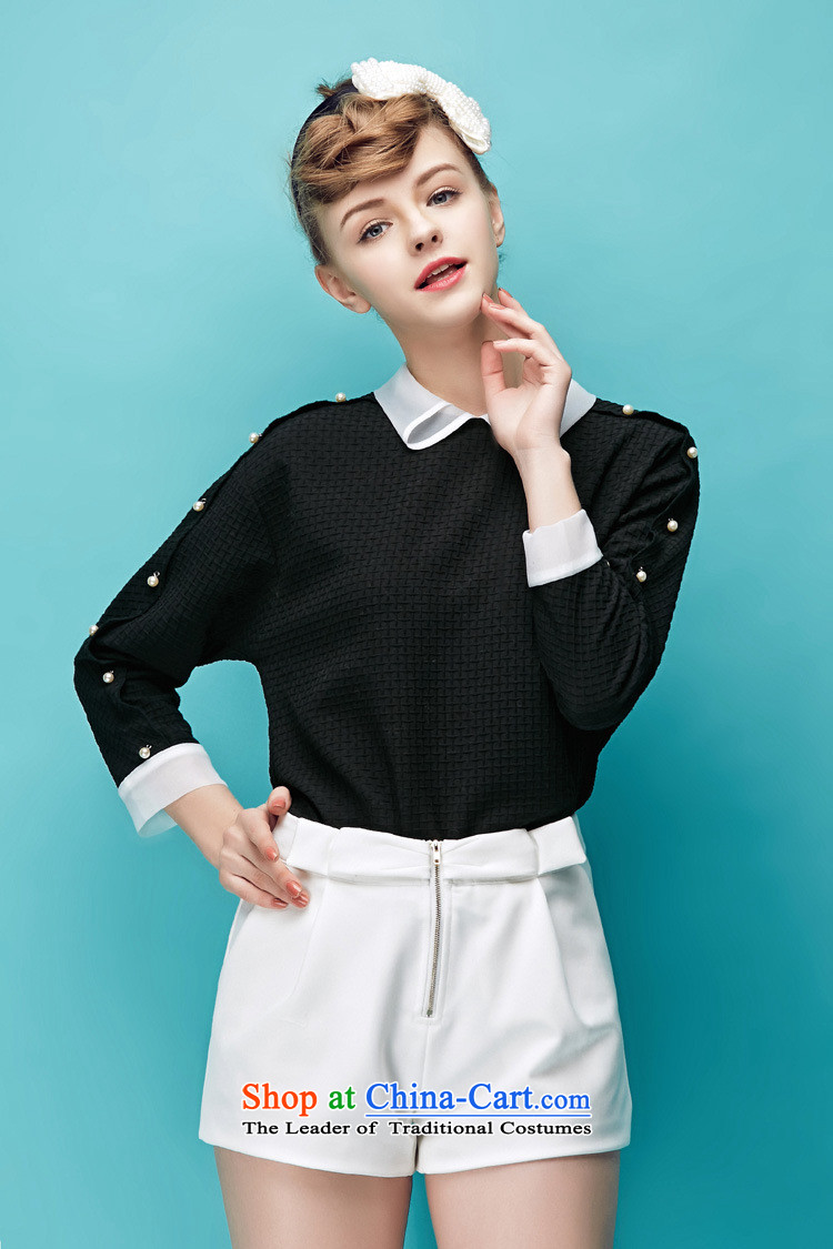 September Girl Store * fall for women Korean fashion lapel pin-ju wild long-sleeved temperament, T-shirt 150523 white S picture, prices, brand platters! The elections are supplied in the national character of distribution, so action, buy now enjoy more preferential! As soon as possible.