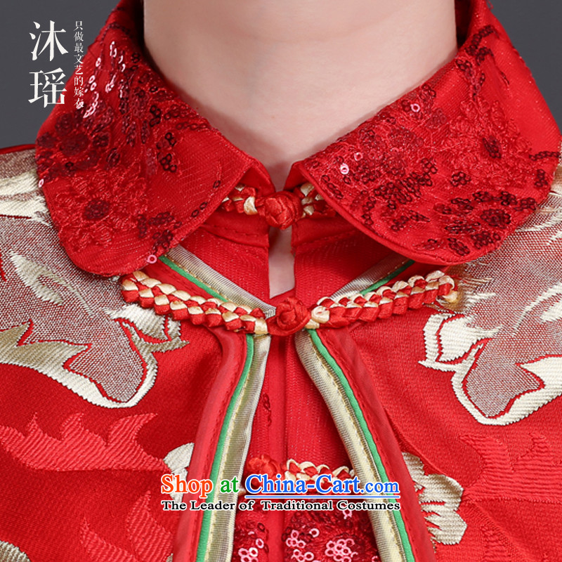 Bathing in the 2015 new women's Yiu Sau Wo service, use the dragon bride wedding dress bows services use skirt large Chinese Autumn Code Red tailored pregnant women - please contact the Service Center, Massage Yiu Shopping on the Internet has been pressed