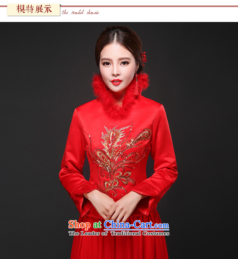 Jacob Chan bridal dresses bows to marry Chinese dress of autumn and winter long-sleeved 2015 new embroidery wedding dress female Red Red XL Photo, prices, brand platters! The elections are supplied in the national character of distribution, so action, buy now enjoy more preferential! As soon as possible.