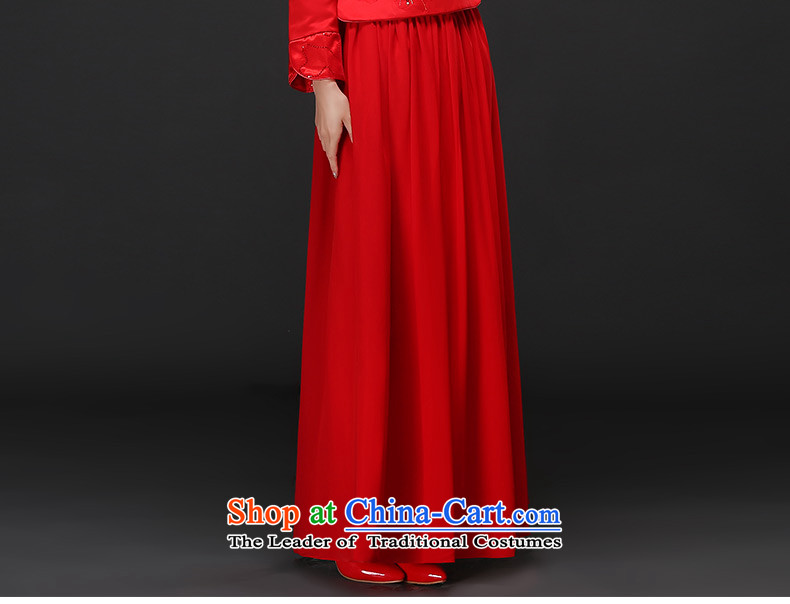 Jacob Chan bridal dresses bows to marry Chinese dress of autumn and winter long-sleeved 2015 new embroidery wedding dress female Red Red XL Photo, prices, brand platters! The elections are supplied in the national character of distribution, so action, buy now enjoy more preferential! As soon as possible.