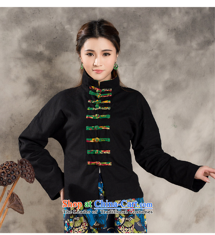 The Hyatt Regency love ya 2015 Tang dynasty through the spring and fall of ethnic cotton linen collar long-sleeved stitching CHINESE CHEONGSAM retro plane collision color jacket CJ9955 Han-Black XL Photo, prices, brand platters! The elections are supplied in the national character of distribution, so action, buy now enjoy more preferential! As soon as possible.