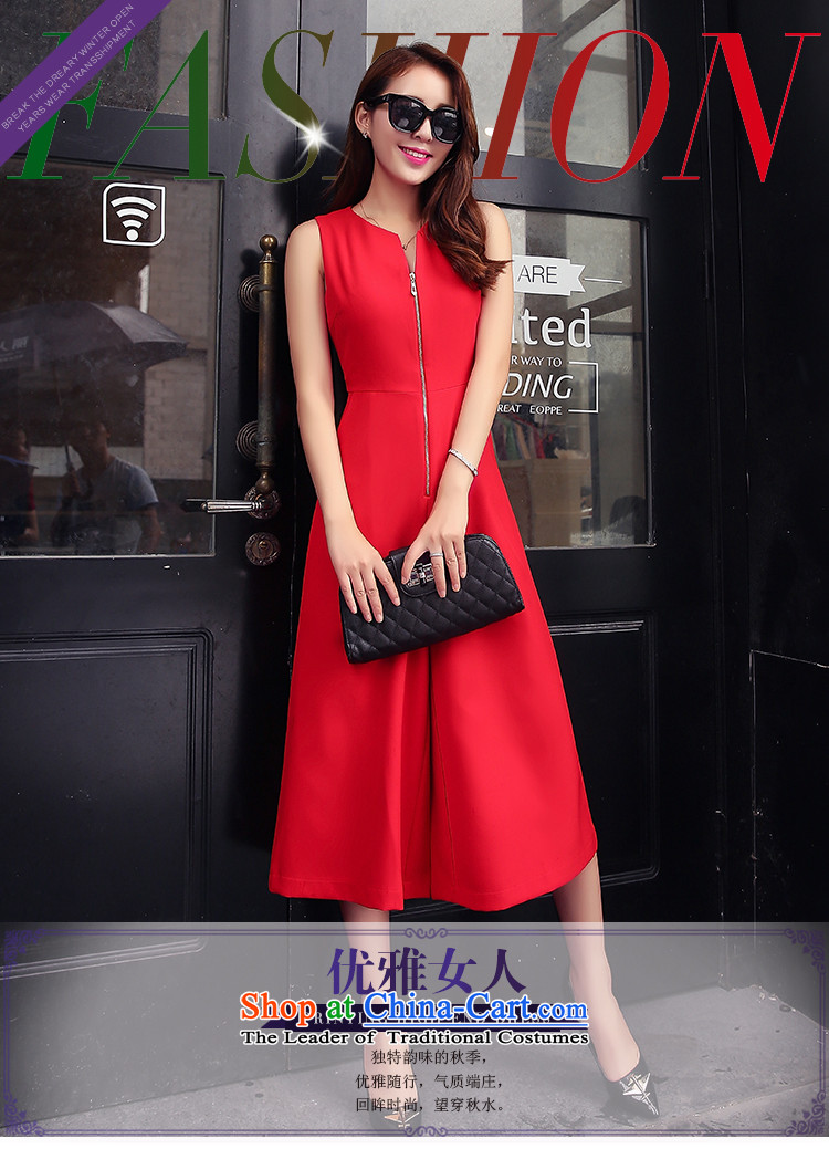 Ms Rebecca Pun stylish shops fall 2015 new products with stylish sleeveless pure colors in minimalist atmosphere of black-legged pants Sau San XL Photo, prices, brand platters! The elections are supplied in the national character of distribution, so action, buy now enjoy more preferential! As soon as possible.