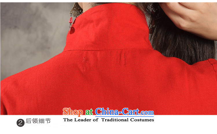 The Hyatt Regency love spring and autumn 2015 replacing retro Nga ethnic collar single row detained Chinese Disc detained embroidery long-sleeved stitching color long skirt DR9500 RED M picture, prices, brand platters! The elections are supplied in the national character of distribution, so action, buy now enjoy more preferential! As soon as possible.