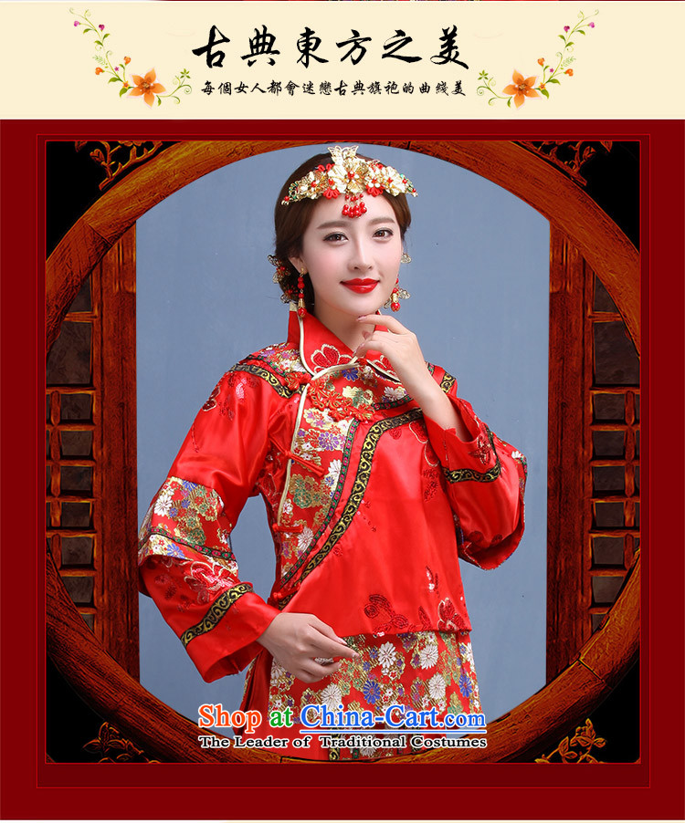The bride wedding dress Sau Wo service-hi-soo groups serving kimono with Bong-sam Hui Dragon Chinese Dress costume use Tang dynasty married clothes with 2015 autumn and winter New Red M picture, prices, brand platters! The elections are supplied in the national character of distribution, so action, buy now enjoy more preferential! As soon as possible.