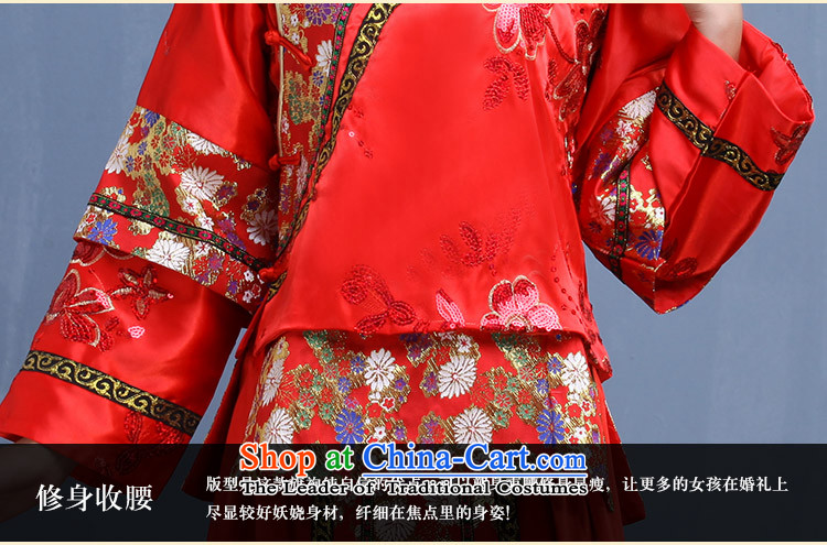 The bride wedding dress Sau Wo service-hi-soo groups serving kimono with Bong-sam Hui Dragon Chinese Dress costume use Tang dynasty married clothes with 2015 autumn and winter New Red M picture, prices, brand platters! The elections are supplied in the national character of distribution, so action, buy now enjoy more preferential! As soon as possible.