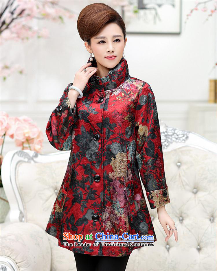 Web soft clothes middle-aged moms replacing autumn new) Older women in autumn jacket Long Hoodie 40-50-year-old YQJ158 RED XXXL picture, prices, brand platters! The elections are supplied in the national character of distribution, so action, buy now enjoy more preferential! As soon as possible.