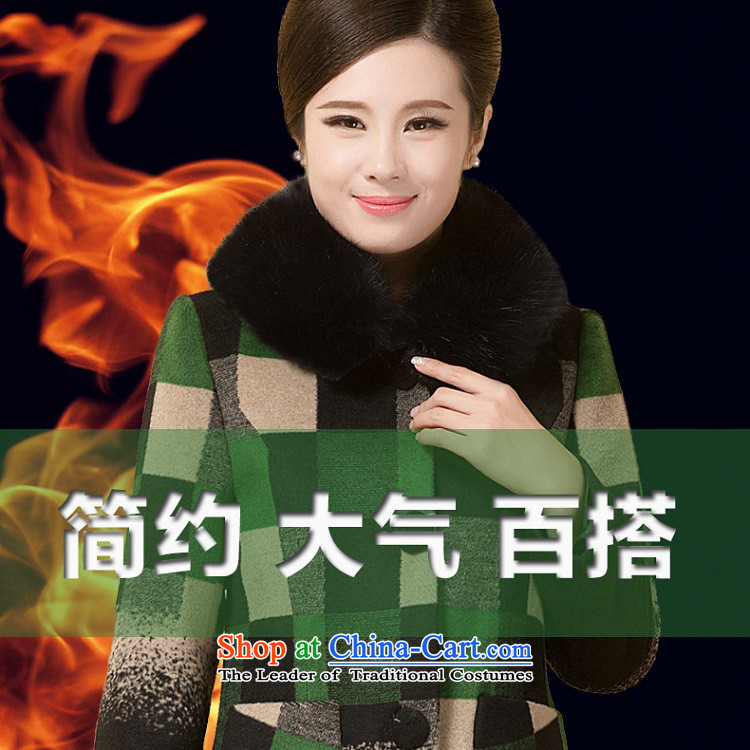 Web soft clothes in 2015 new older women in spring and autumn, replacing the mother with female wool coat green grid tick? XXL picture, prices, brand platters! The elections are supplied in the national character of distribution, so action, buy now enjoy more preferential! As soon as possible.