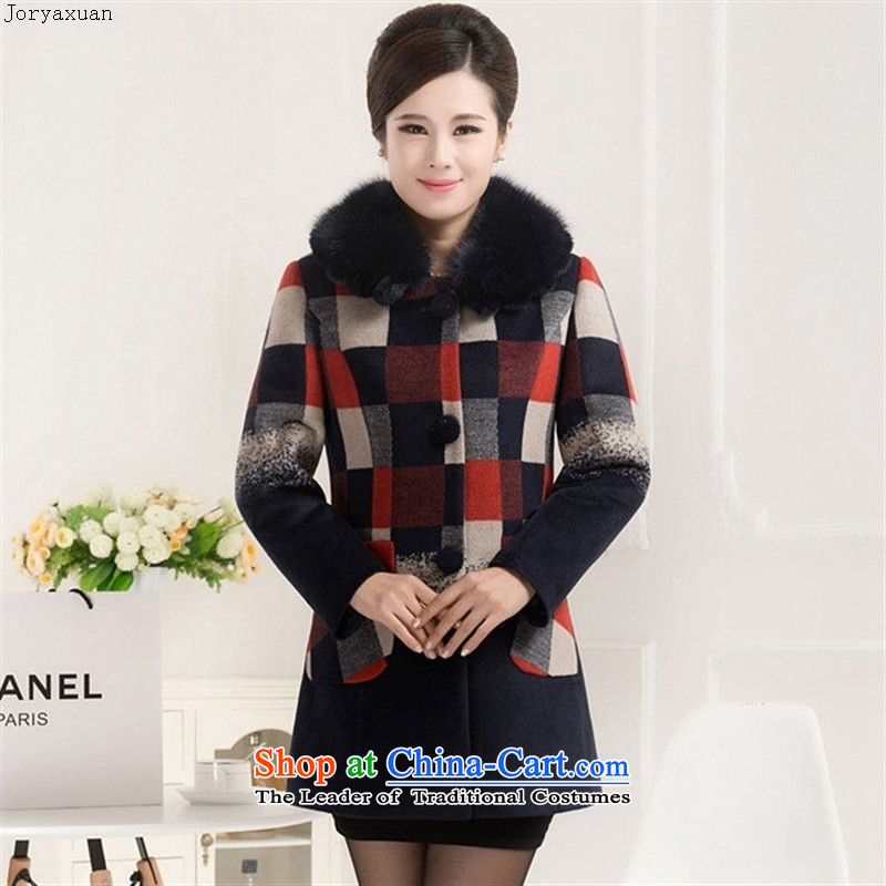 Web soft clothes in 2015 new older women in spring and autumn, replacing the mother with female wool coat green grid tick? XXL, Cheuk-yan xuan ya (joryaxuan) , , , shopping on the Internet