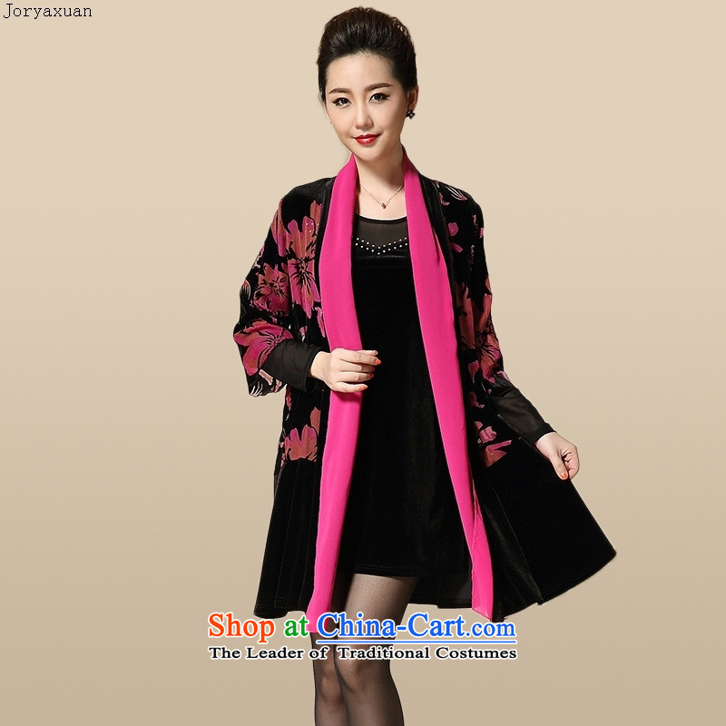 Web soft clothes in 2015 new large load fall of older women's dresses kit Korean Version Golden plush mother burned out two kits green , L, Zhou Xuan Ya (joryaxuan) , , , shopping on the Internet