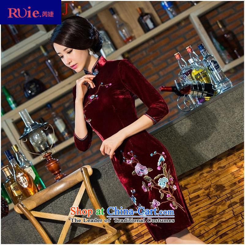 And involved shop *8101 really scouring pads middle-aged moms with embroidery qipao gown wedding-day improved in the retro-sleeved blue qipao XXXL, and involved (rvie.) , , , shopping on the Internet