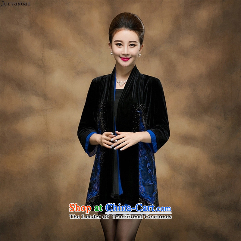 Web soft clothes in the autumn of 2015, New Older Women's gold velour embroidery middle-aged moms jackets during the spring and autumn, a mantle green XXXXXL, replace Zhou Xuan Ya (joryaxuan) , , , shopping on the Internet