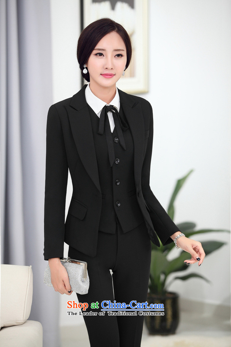 Mano-hwan's 2015 Autumn long-sleeved attire fashion clothing at the reception of the hotel Sau San black suit M picture, prices, brand platters! The elections are supplied in the national character of distribution, so action, buy now enjoy more preferential! As soon as possible.