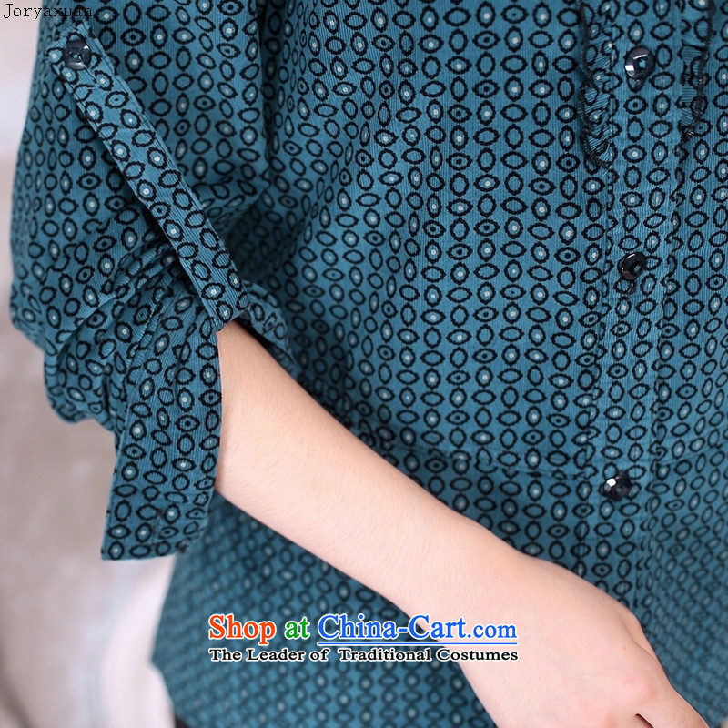 New clothes soft web of older women wear long-sleeved shirt with generous autumn casual shirts Big Mama code t-shirt purple , L-ya Xuan (joryaxuan) , , , shopping on the Internet