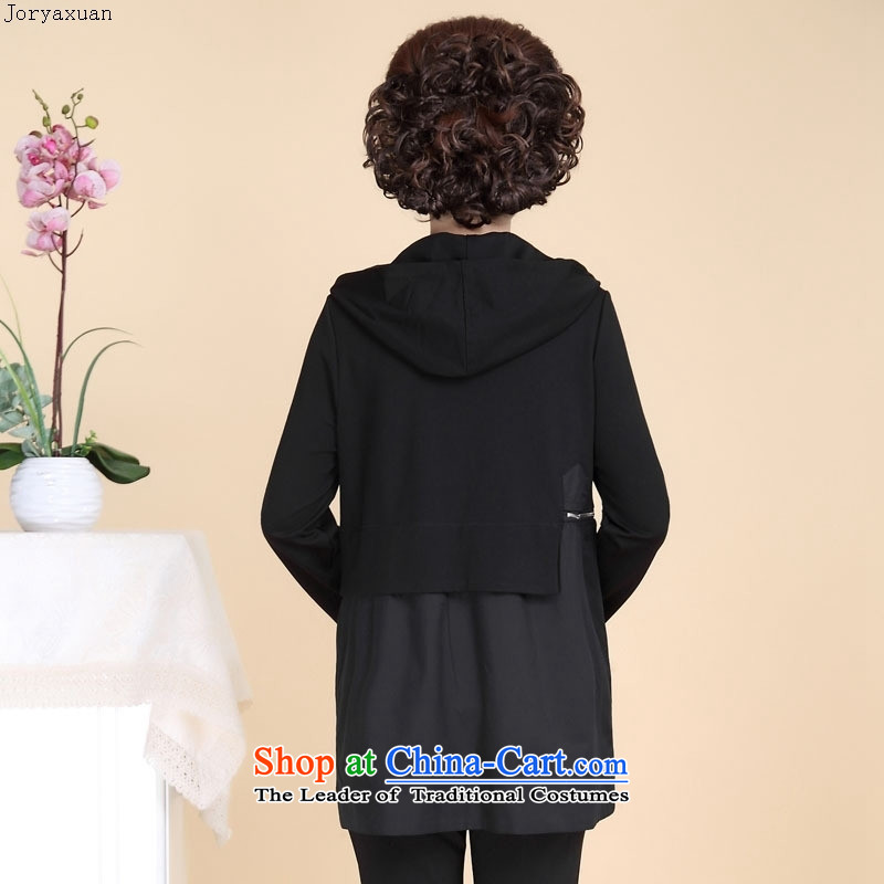 In 2015 Apparel soft web of older women fall in-the-know temperament wind load jacket MOM pack large leisure. long black shirts 4XL, Cheuk-yan xuan ya (joryaxuan) , , , shopping on the Internet