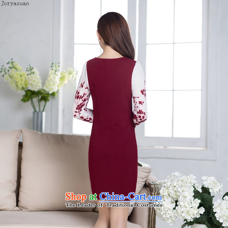 New clothes soft web of older women's dress code load large middle-aged moms fall inside the skirt in long long-sleeved red XL, aged 40-50 Cheuk-yan xuan ya (joryaxuan) , , , shopping on the Internet