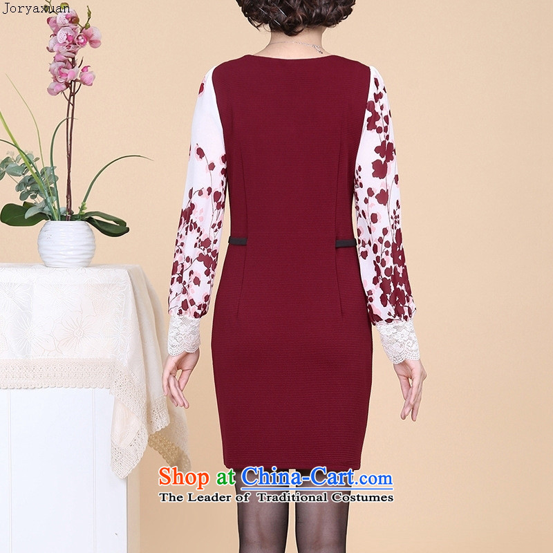 Web soft clothes for the new autumn 2015) elderly ladies casual long-sleeved XL MOM pack black skirt XXXXL, Cheuk-yan xuan ya (joryaxuan) , , , shopping on the Internet