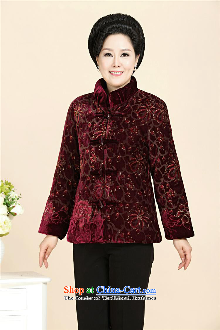 Orange Tysan* 2015 Women's older new stylish coat mother with Kim scouring pads for winter 55-65 grandma thermal wear purple XXL picture, prices, brand platters! The elections are supplied in the national character of distribution, so action, buy now enjoy more preferential! As soon as possible.