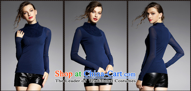 Hami stretch gauze stitching stand collar forming the Netherlands 2015 Autumn Sau San long-sleeved shirt with new women S pictures, YN11023 black price, brand platters! The elections are supplied in the national character of distribution, so action, buy now enjoy more preferential! As soon as possible.