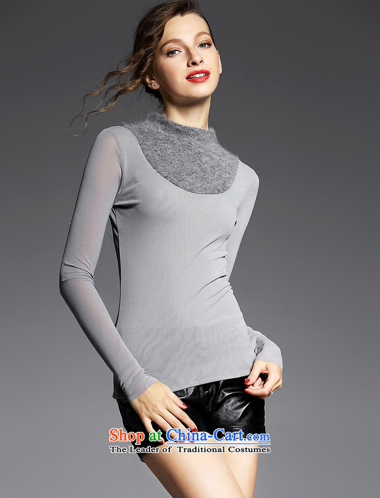 Hami stretch gauze stitching stand collar forming the Netherlands 2015 Autumn Sau San long-sleeved shirt with new women S pictures, YN11023 black price, brand platters! The elections are supplied in the national character of distribution, so action, buy now enjoy more preferential! As soon as possible.
