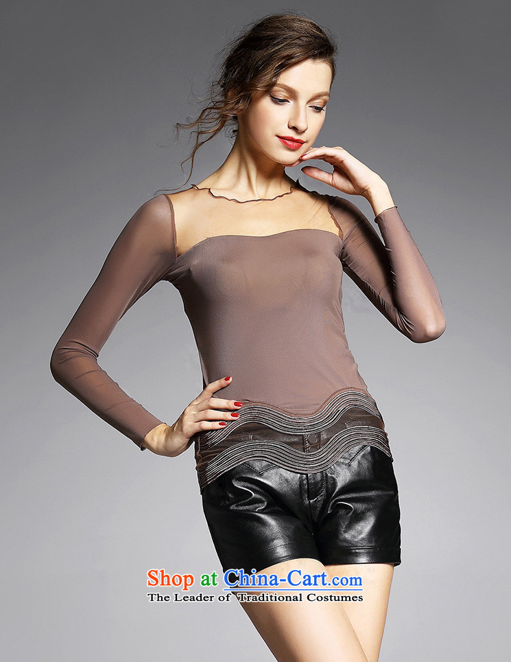 Hami stretch gauze forming the Netherlands European sites Sau San stylish 2015 Autumn replacing new long-sleeved terrace back women YN11037 Gray Photo, prices, S brand platters! The elections are supplied in the national character of distribution, so action, buy now enjoy more preferential! As soon as possible.