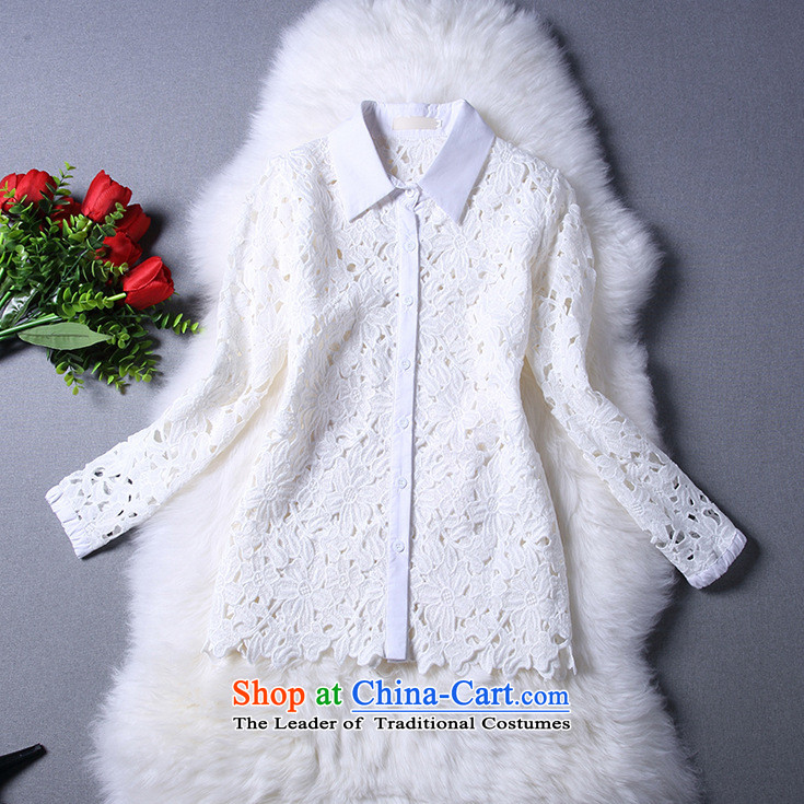 And involved shops new) Autumn *2015 water-soluble lace engraving long-sleeved shirt + lace retro and upper body of the forklift truck package skirt two kits picture color S picture, prices, brand platters! The elections are supplied in the national character of distribution, so action, buy now enjoy more preferential! As soon as possible.