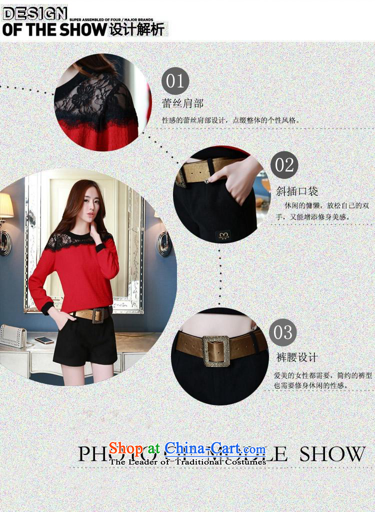 And involved new autumn *2015 shops inside South Korea gross Knitted Shirt long-sleeved? two kits KHY8522 shorts (sent belt) Red L picture, prices, brand platters! The elections are supplied in the national character of distribution, so action, buy now enjoy more preferential! As soon as possible.