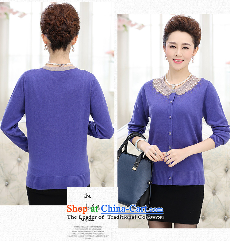 * The autumn shops and involve women's trendy new) Older long-sleeved Sau San Solid Color diamond knitting cardigan MOM pack sweater jacket pickled green L picture, prices, brand platters! The elections are supplied in the national character of distribution, so action, buy now enjoy more preferential! As soon as possible.