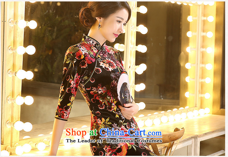 The cross-sa envy scouring pads improved qipao autumn flowers new cheongsam dress load. Ms. cuff qipao retro style qipao mother with the elderly in the picture color picture XL ZA3R01, prices, brand platters! The elections are supplied in the national character of distribution, so action, buy now enjoy more preferential! As soon as possible.