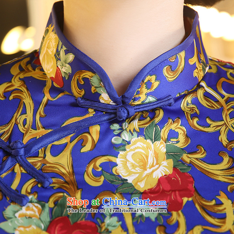 The cross-sa 2015 improved qipao Neunglado, Choo replacing retro style 7 cheongsam dress new cuff with the elderly in the qipao mother ZA3C02 picture color XL, the cross-sa , , , shopping on the Internet