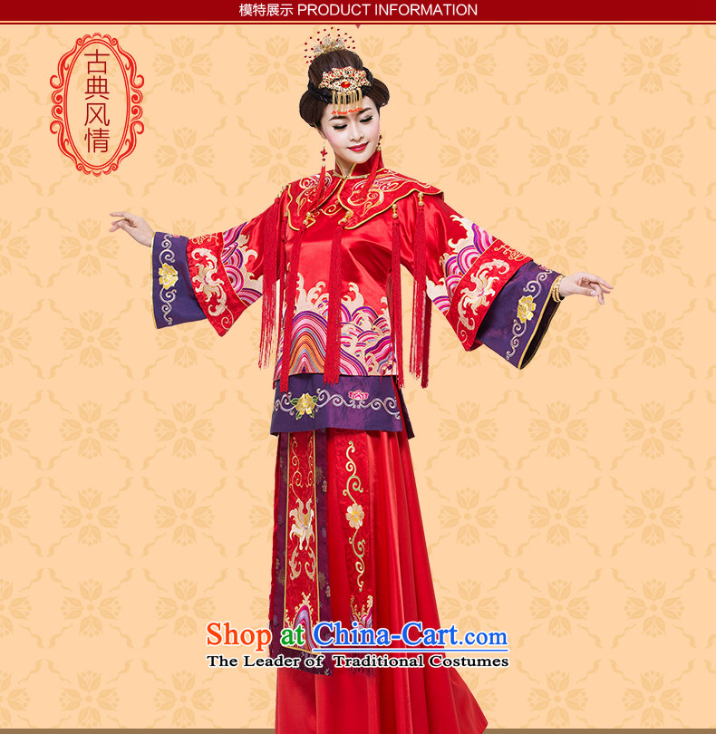 Stephen Yat dreams woven Cherrie Ying Sau Wo service with service-soo drink bride wo long-sleeved Long Feng crown embroidered Chinese style wedding costume red S picture, prices, brand platters! The elections are supplied in the national character of distribution, so action, buy now enjoy more preferential! As soon as possible.