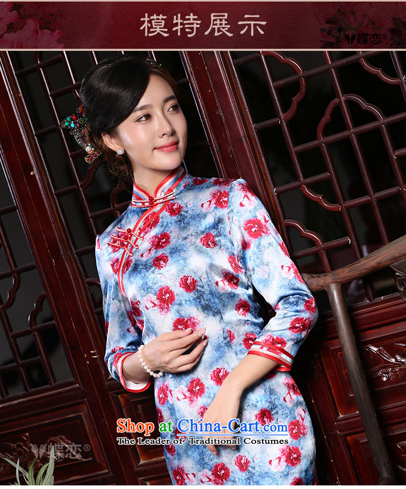 The Butterfly Lovers 2015 autumn and winter new retro Sau San Video Silk Cheongsam, slender in long-sleeved herbs extract qipao figure XL Photo, prices, brand platters! The elections are supplied in the national character of distribution, so action, buy now enjoy more preferential! As soon as possible.