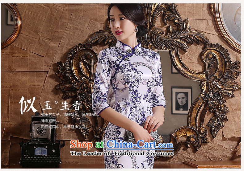 The cheer her purple flowers fall 2015 retro fitted cheongsam dress new daily improved cheongsam dress in long porcelain qipao ZA3G06 purple 2XL Photo, prices, brand platters! The elections are supplied in the national character of distribution, so action, buy now enjoy more preferential! As soon as possible.